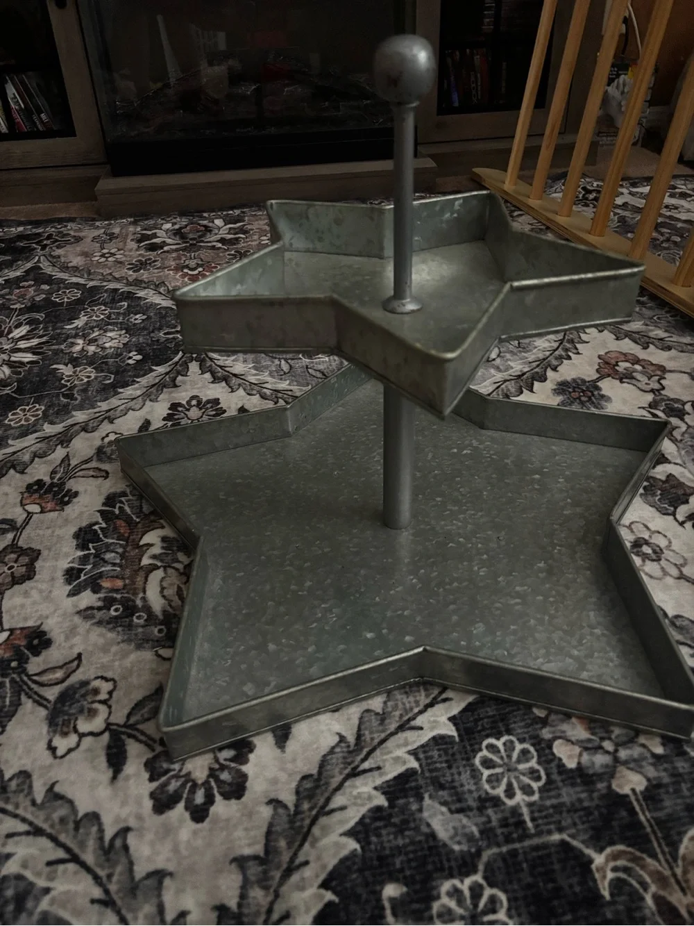 Pottery Barn Silver Metal Plate